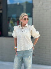 Load image into Gallery viewer, Annie Top in Eyelet Ivory
