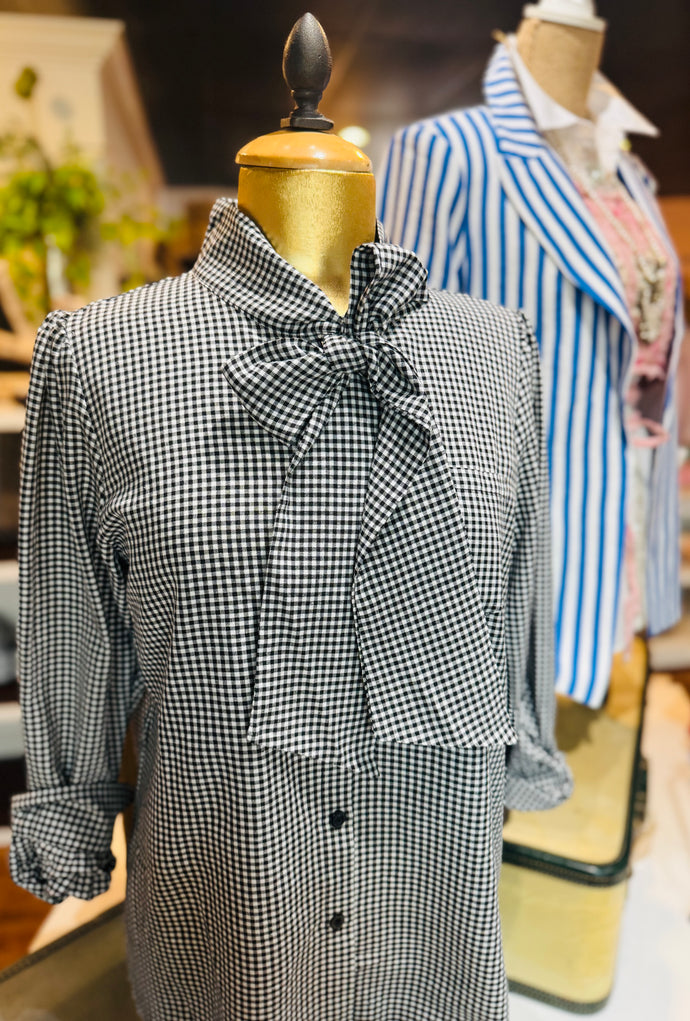 Dylan Top in Black Gingham