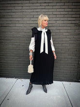 Load image into Gallery viewer, Midnight Pleated Maxi Dress
