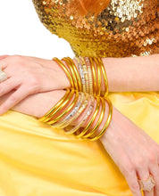 Load image into Gallery viewer, BuDhaGirl Three Queens All Weather Bangles (Yellow Rose)
