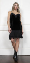 Load image into Gallery viewer, Willa Velvet Pleated Panel Dress
