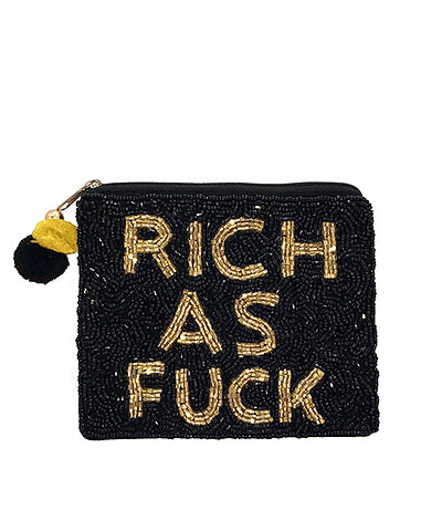 Rich As F*ck Change Purse