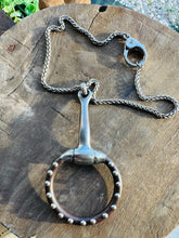 Load image into Gallery viewer, Hock Studded Horse Bit Necklace
