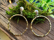 Load image into Gallery viewer, Croup Hoop Studded Earrings
