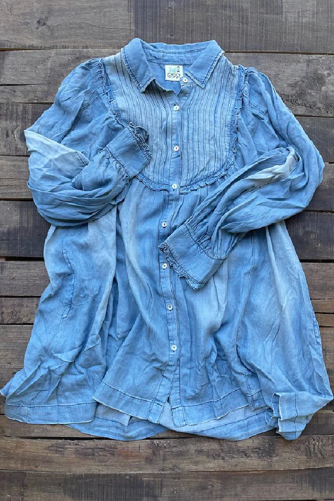 Lined Up Denim Tunic or Dress