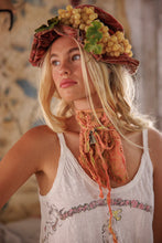Load image into Gallery viewer, Embroidered Fairen Jabot in Orange Poppy

