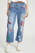 Load image into Gallery viewer, Mahjong Jeans in Dot, Crack &amp; Bam
