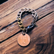 Load image into Gallery viewer, One Penny Queen Elizabeth II Coin Bracelet
