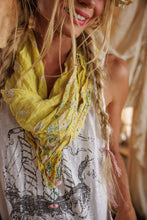 Load image into Gallery viewer, Mp Floral Tassel Scarf in Cloverfield
