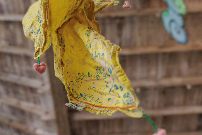 Mp Floral Tassel Scarf in Cloverfield
