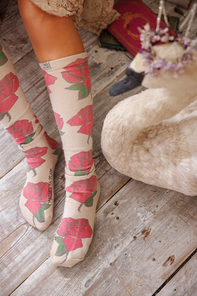 All For Roses OTK Socks