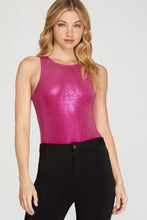 Load image into Gallery viewer, Bold Shimmer Sleeveless Bodysuits
