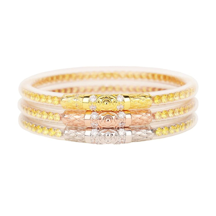 BuDhaGirl Three Queens All Weather Bangles (Yellow Rose)