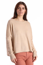 Load image into Gallery viewer, Cashmere Crew Sweater in Brown Sugar
