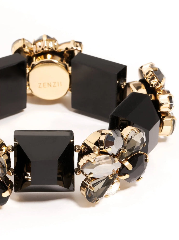 Black Tonka Jeweled Bracelet