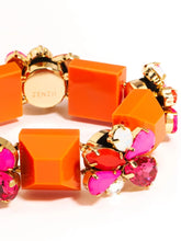 Load image into Gallery viewer, Orange Tonka Jeweled Bracelet
