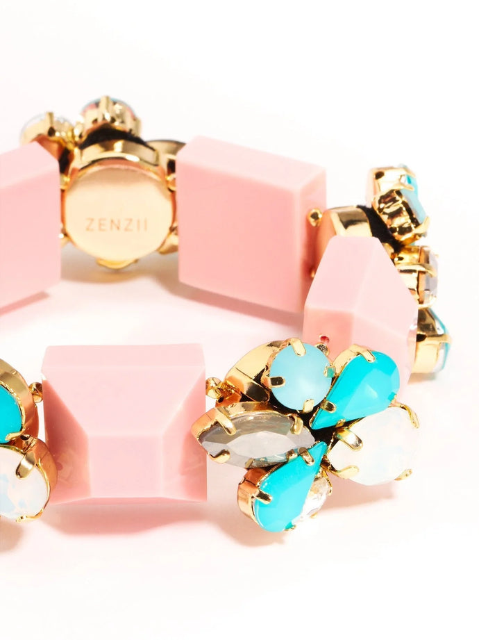 Pink Tonka Jeweled Bracelet