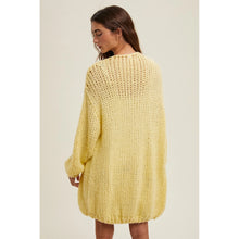 Load image into Gallery viewer, Dynasty Cardigan Sweater in Lemon
