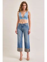 Load image into Gallery viewer, Fearless Cheetah Cuff Jeans
