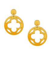 Load image into Gallery viewer, Felicity Drop Clover Earrings (Color Choices)
