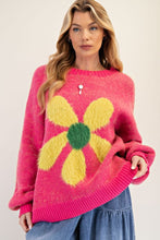 Load image into Gallery viewer, Dilly Daisy Sweater in Pink
