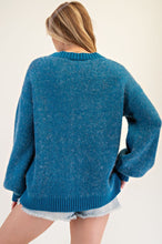 Load image into Gallery viewer, Dilly Daisy Sweater in Teal
