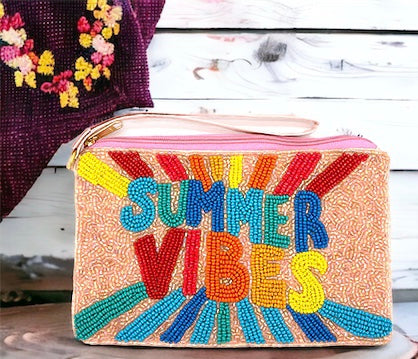 Summer Vibes Change Purse Wristlet