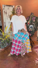Load and play video in Gallery viewer, Dulce Plaid Maxi Skirt
