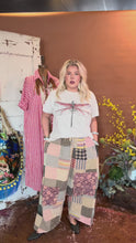 Load and play video in Gallery viewer, Midnight Wander Patchwork Harem Pants
