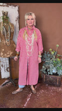 Load and play video in Gallery viewer, Hansel Gingham Dress or Duster in Cherry
