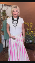 Load and play video in Gallery viewer, Palooza Pants in Striped Hot Pink
