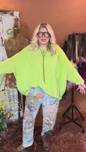 Load and play video in Gallery viewer, Be Free Top in Vintage Chartreuse
