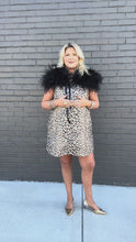Load and play video in Gallery viewer, Louise Ostrich Feather Capelet in Black
