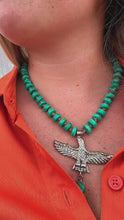 Load and play video in Gallery viewer, Blue Eagle Soar Turquoise Necklace
