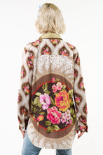 Load image into Gallery viewer, Serenity Shirt in Espresso Floral
