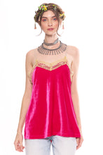 Load image into Gallery viewer, Velvet Dreams Tank Top in Rosa Hot Pink
