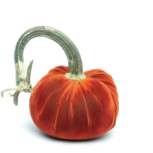 Load image into Gallery viewer, 4&quot; Assorted Silk Velvet Pumpkins
