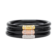 Load image into Gallery viewer, BuDhaGirl Black All Weather Bangles
