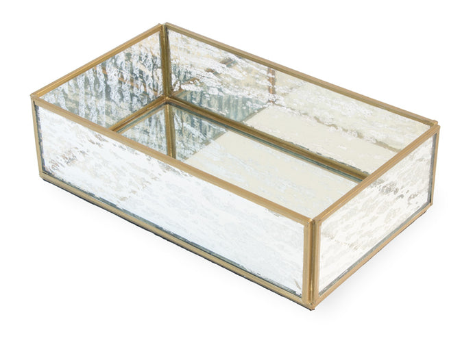 Mercurial Mirrored Guest Napkin Caddy