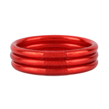 Load image into Gallery viewer, BuDhaGirl Crimson Red All Weather Bangles
