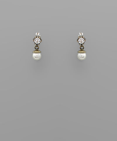 Pearl 2nd Hole Earrings