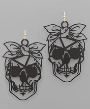 Load image into Gallery viewer, Pretty Girl Skull Earrings

