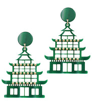 Load image into Gallery viewer, Acetate Pagoda Earrings
