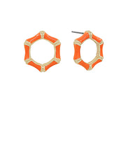 Load image into Gallery viewer, Bamboo Circle Earrings
