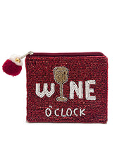 Load image into Gallery viewer, Wine O&#39;clock Change Purse
