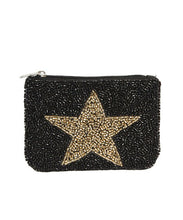 Load image into Gallery viewer, Black Star Change Purse

