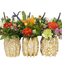 Load image into Gallery viewer, Gold Chinoiserie Paper Vase Wraps
