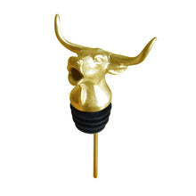 Load image into Gallery viewer, Titanium Gold Longhorn Pourer
