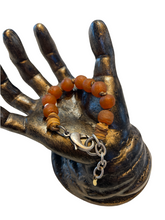 Load image into Gallery viewer, Orange Sea Glass Bracelet
