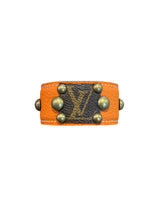 Load image into Gallery viewer, Studded Orange LV Cuff
